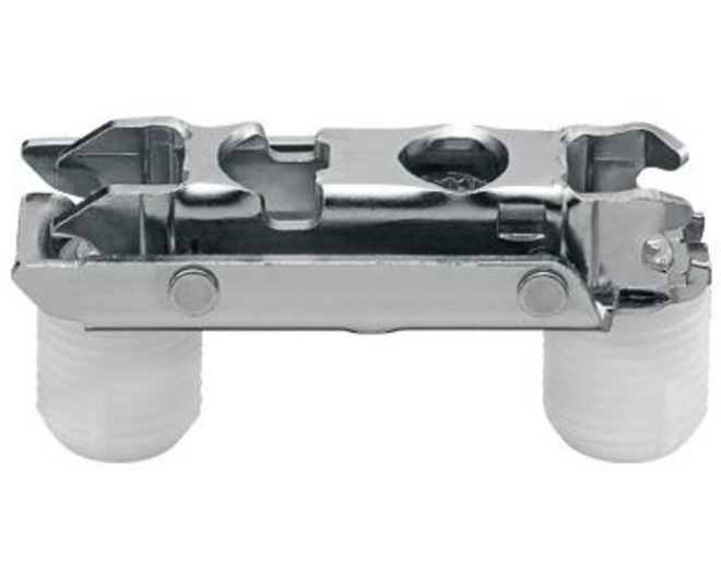 Montageplaat 0mm recht excentrisch verstelbaar m duvels 10mm