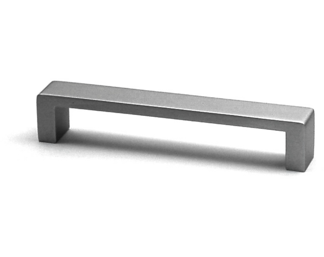 Greep 20x138mm aluminium mat, hartmaat 128mm, hoogte 30mm