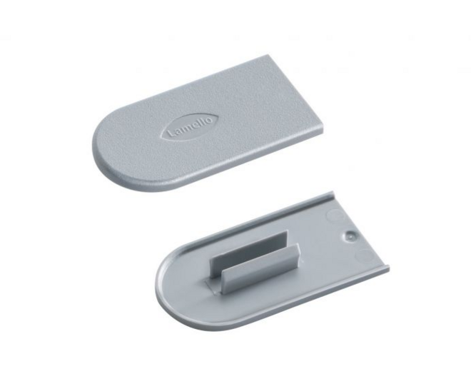 Cabineo afdekkappen, 100 stuks, ral 7040, raamgrijs