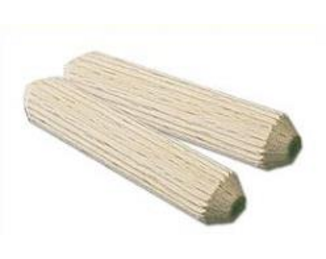 Houten duvels 8x35mm beukenhout FSC gecertificeerd geribbeld