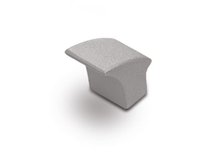 Knop  METAL 880 mat aluminium 30x22mm