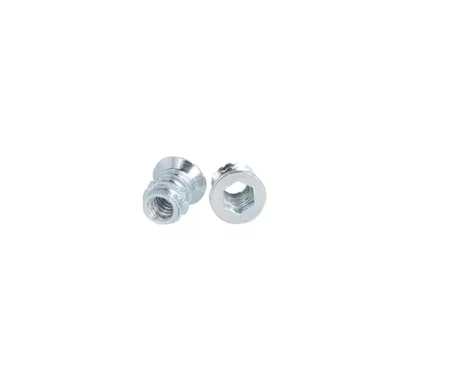 Rampabus staal met rand M6, lengte 12mm, kop 12mm
