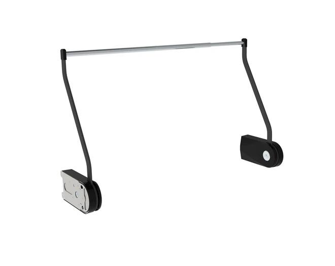 Kledinglift elektrisch zwart-daalt 112cm-kast 60-90cm br.