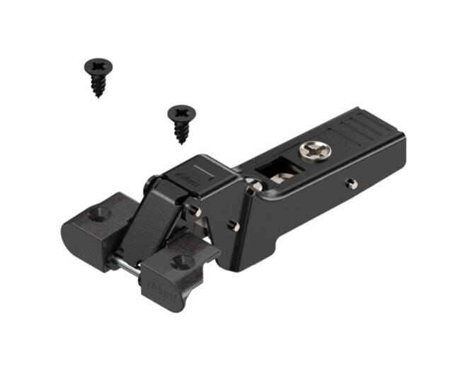 Scharnier CLIP top 95gr met veer, voor alu kaders onyx zwart
