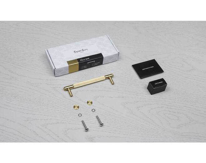Pull Bar/Linear/Medium 250Mm/Brass