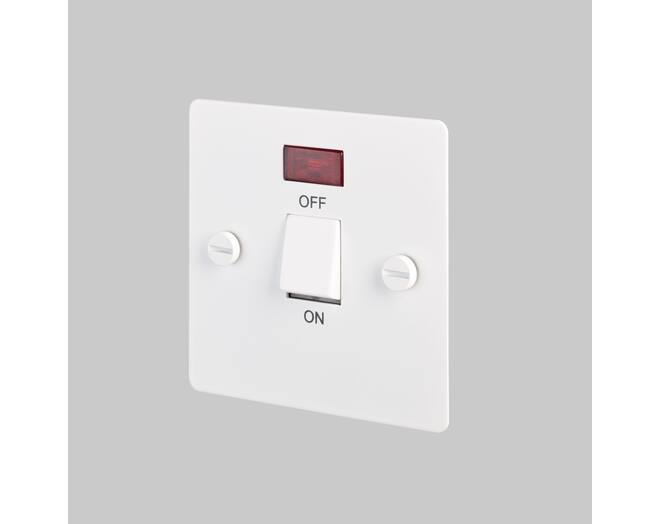 20A Dp Switch w/ Neon - White