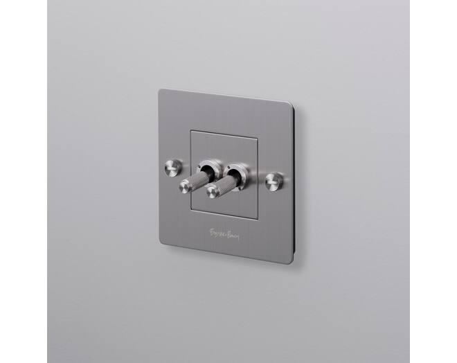 1G Double Toggle Switch/Steel