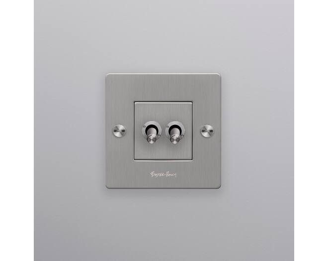 1G Double Toggle Switch/Steel