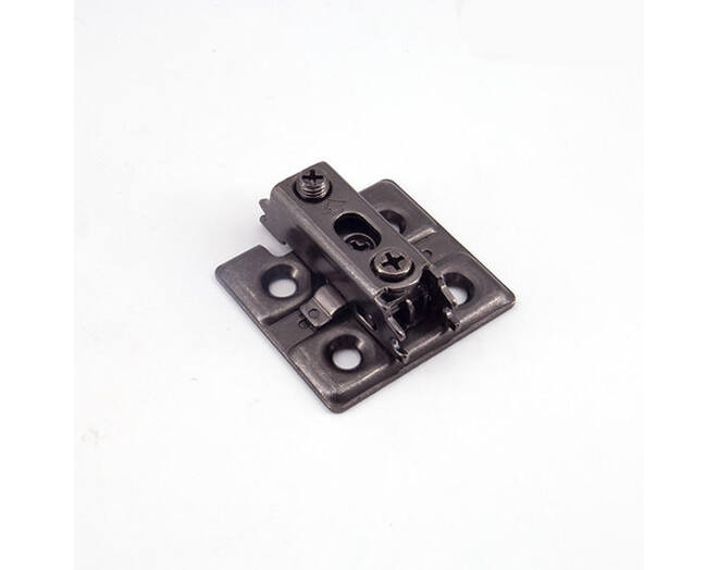 Montageplaat 0mm voor heavy duty scharnier zwart
