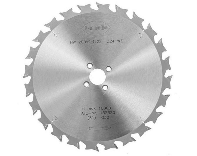 HW zaagblad, ø200x2,4x22 mm, snijdiepte 68mm