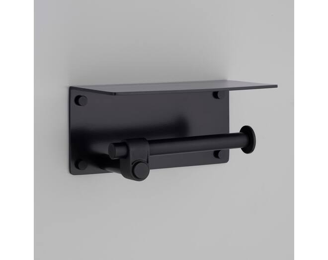 Toilet Roll Holder/w/ Shelf/190Mm/7.5 Inches/Cast