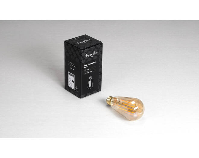 Teardrop Led Bulb/E27/Dimmable/Amber
