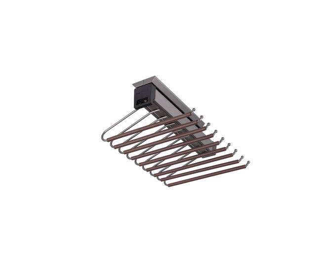 703502  B Series - Top Mounting Trousers Rack Brown