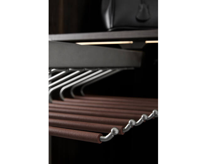 703502  B Series - Top Mounting Trousers Rack Brown