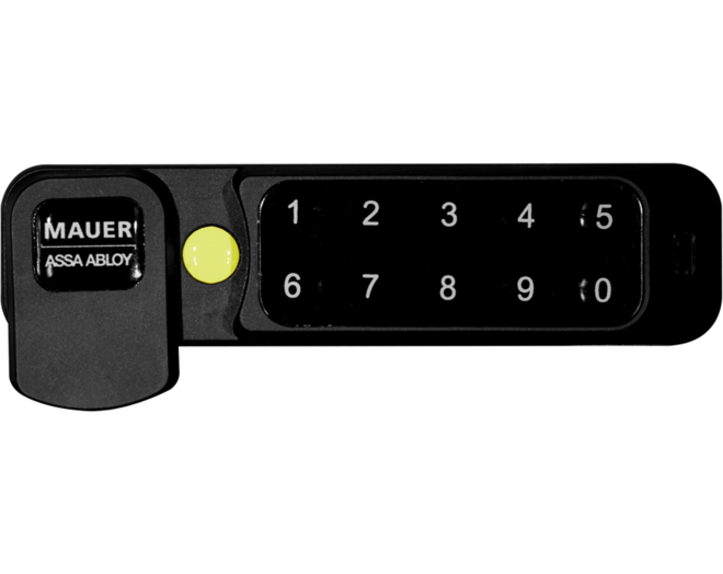 Mauer ELLcam 2.0 pincodeslot, horizontaal links, zwart