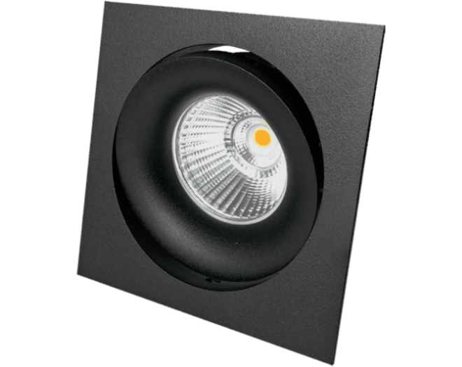 2xCádiz Vierk. zwart+2xpowerled+2xverl.+ZigBee