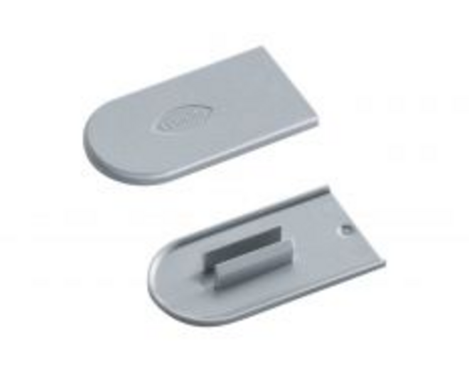 Cabineo afdekkappen, 2000 stuks, ral 7040, raamgrijs