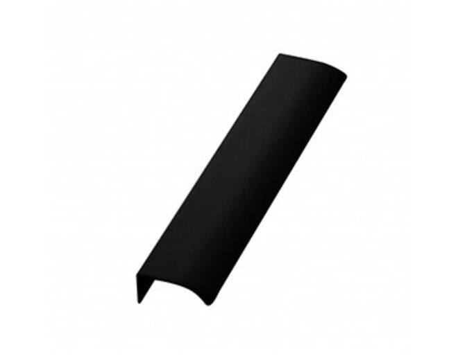Greep 10x40mm mat zwart geborsteld