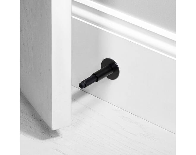 Door Stop/Wall Mounted/Black