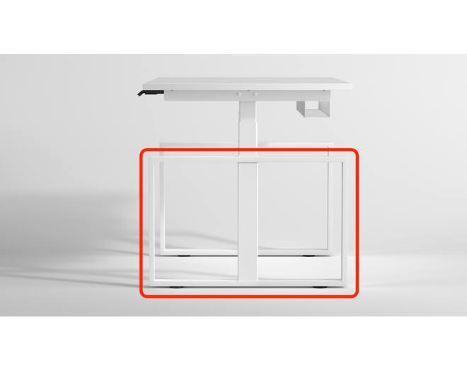 Square zijde enkel 510x800mm wit RAL9016,  per stuk