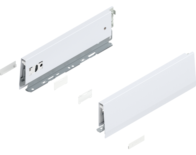 Merivobox zijkant M-hoogte, R+L, 300mm kleur: zijdewit