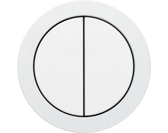 Rond 2.0 Push button 4X- s. trim - white alu