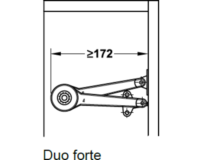 Boven en onder-klepschaar DUO FORTE vernikkeld