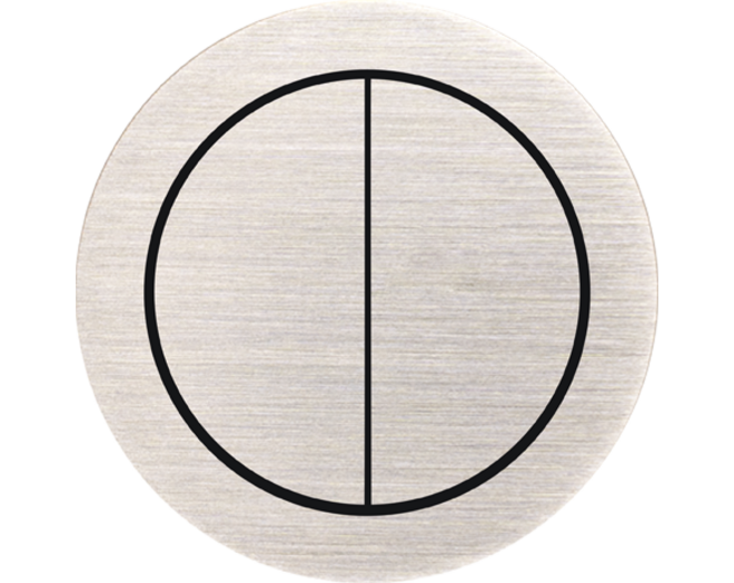 Rond 2.0 Multifit Push button 4X- brushed nickel