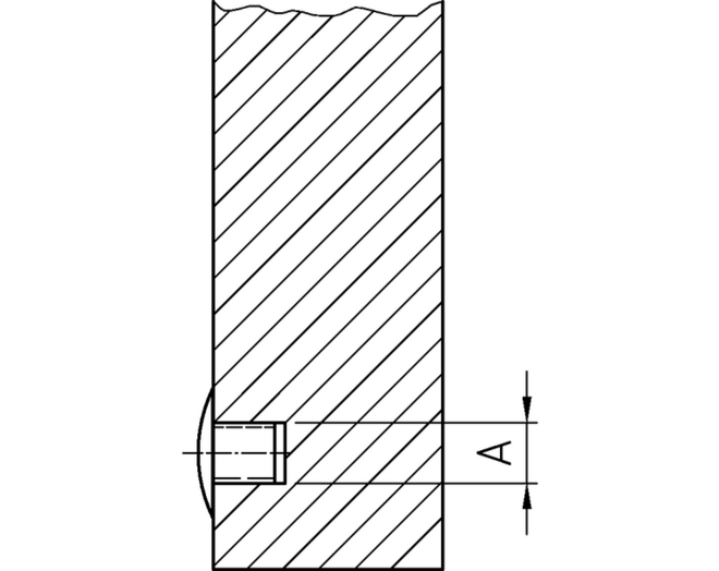 Afdekkap zwart, stift 5mm, kop 6.6mm