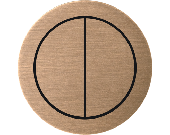 Rond 2.0 Push button 4X- s. trim - light bronze