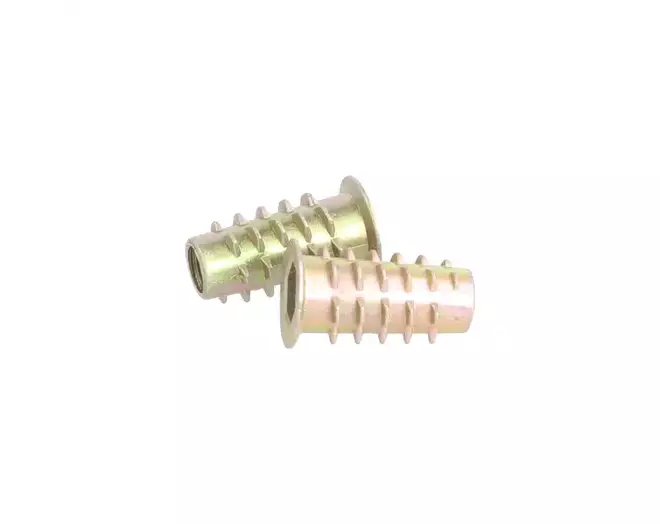 Rampabus conisch M6/12,5x20mm met rand, geel verzinkt, SW6