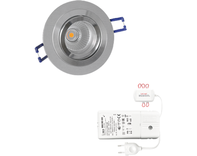 6x Smooth rond Alu DTW 3000K-2200K + 6x verl + driver