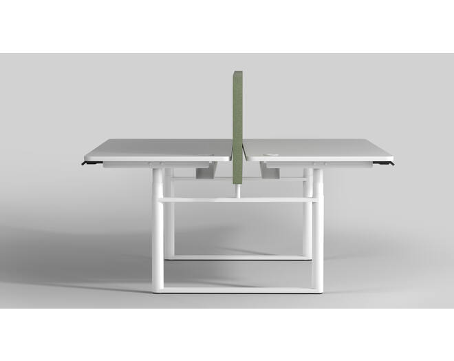Round duo wit inclusief verstelbaar frame 1600-2400mm