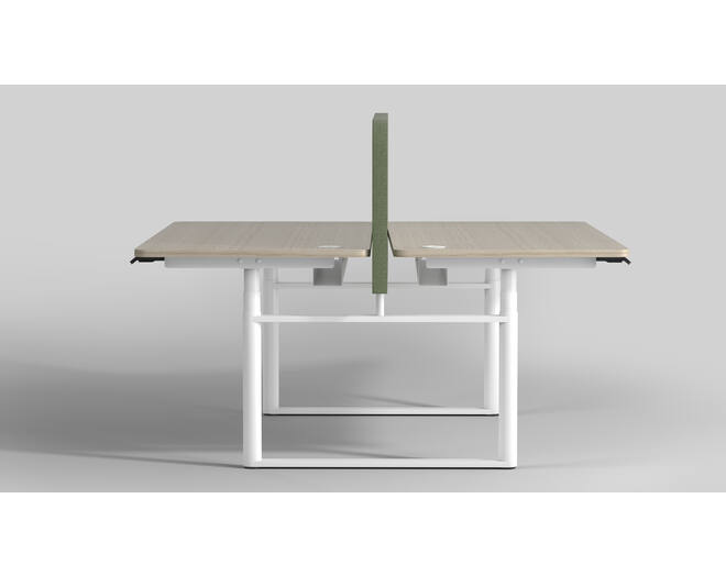 Round duo wit inclusief verstelbaar frame 1600-2400mm