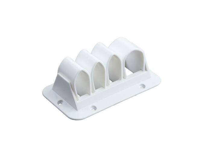 Kabelklem wit 110x65x42mm voor 4 kabels
