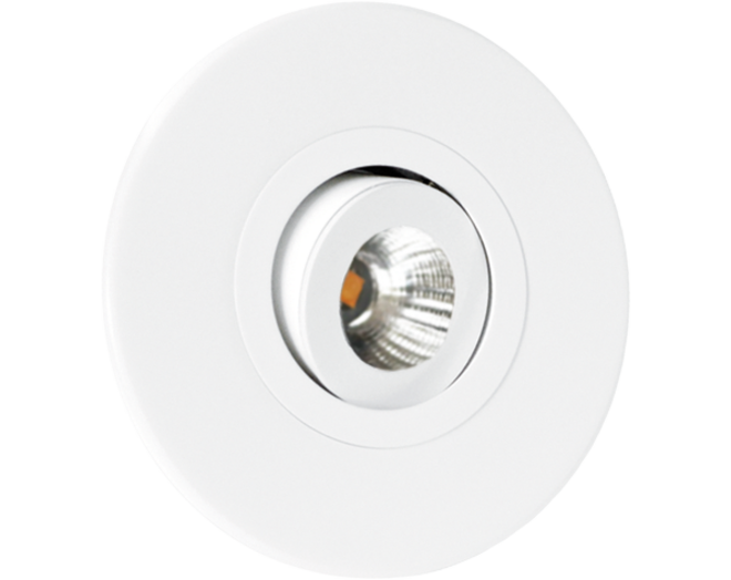 Losse spot Monza COB inbouw rond wit kantelbaar 2700K
