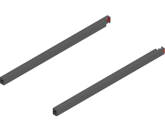 Reling L+R voor Merivobox, 400mm oriongrijs