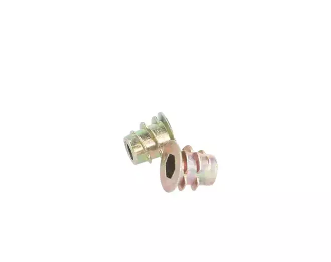 Rampabus met rand,  M5, lengte 10mm geel verzinkt