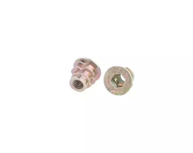 Rampabus met rand,  M5, lengte 10mm geel verzinkt