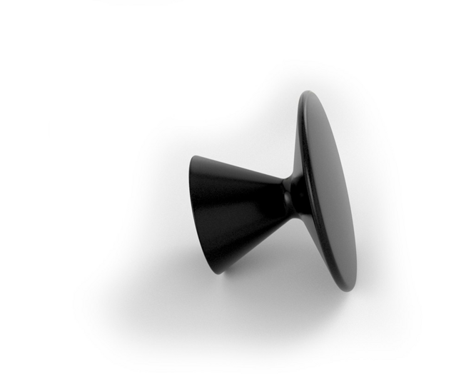 Jashaak DIABOLO mat zwart diameter 60mm, 35mm hoog