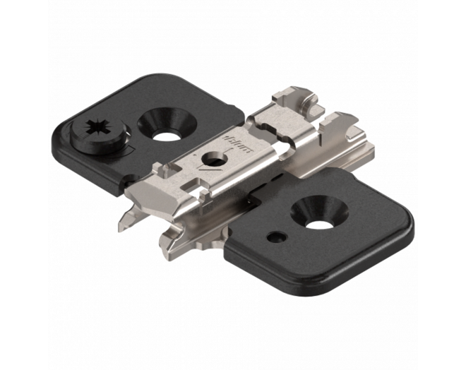 Kruismontageplaat excentrisch verstelbaar 0mm, Onyx