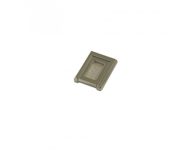 Komgreep nikkel gesatineerd 38x50mm