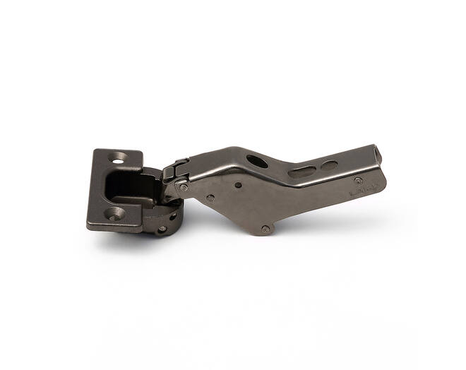 Scharnier met veer inliggend heavy duty zwart nikkel