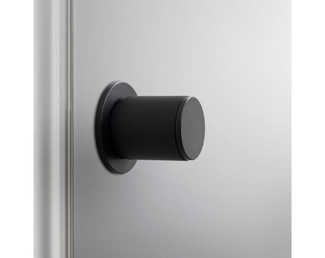 Fixed Door Knob/Double-Sided/Linear/Welders Black