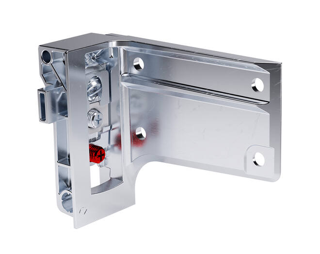 Kastophanger LIBRA H7 rechts, voor alu profiel, om te schroe