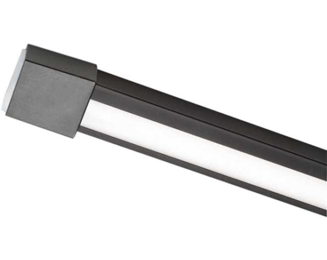 Baski-SF SHE 24V mat zwart links + Rechts voor kast 1200mm