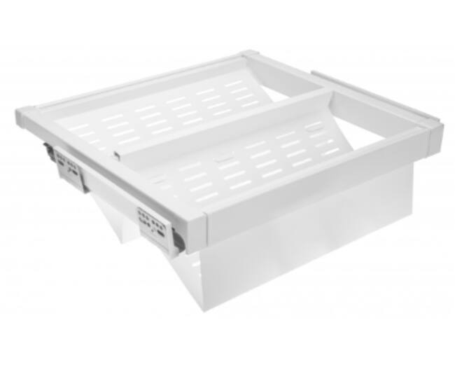 Schoenenrek, uittrekbaar  metal 900 mm SOFT-CLOSE, Wit