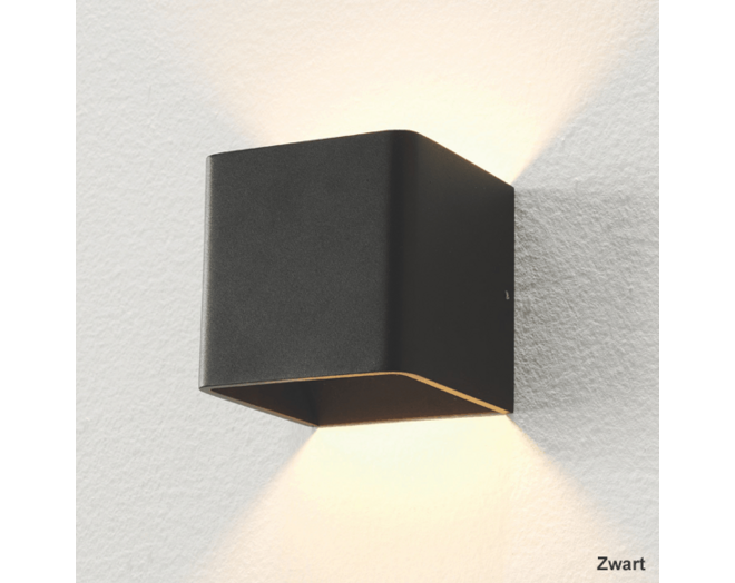 Wandlamp Vigo Up/down zwart IP20