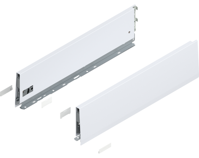 Merivobox zijkant K-hoogte, R+L, 500mm Kleur: zijdewit