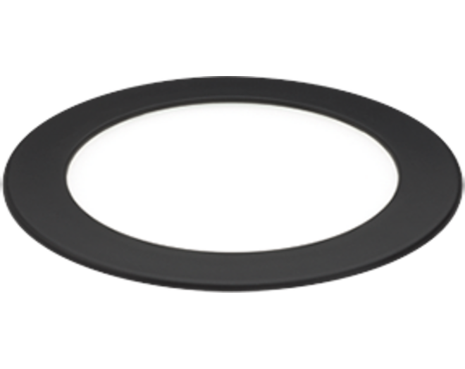 Smally losse spot Mat Zwart 24V 2700K